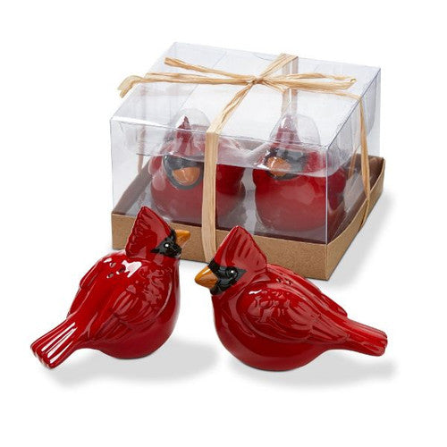 Cardinal Salt & Pepper Shakers