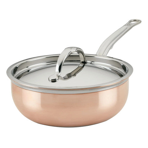 Hestan CopperBond Induction 2 Quart Saucier Pan with Lid