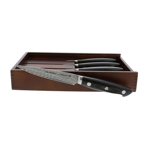 KRAMER by ZWILLING EUROLINE Damascus 4-Piece Steak Knife Set