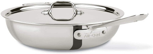 All-Clad Stainless 4 Quart Weeknight Pan with Lid