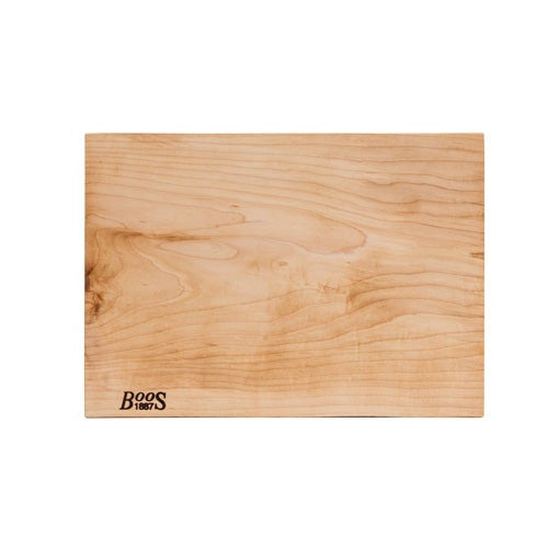 John Boos Rustic-Edge Design 17" x 12" x 1.75" Cutting Board - Maple