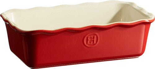 Emile Henry Ruffle Edge Loaf Pan - Red