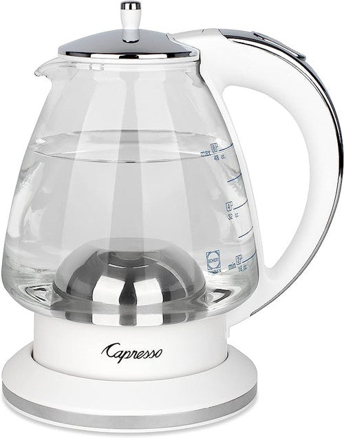 Capresso H2O Glass Electric Kettle - White