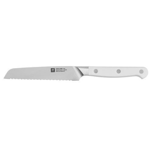 Zwilling Pro Le Blanc 5â Serrated Utility Knife