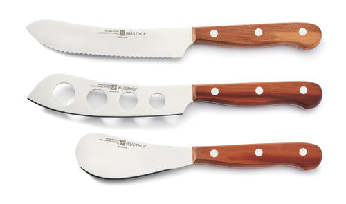 Wusthof 3 Piece Charcuterie Set with Plum Wood Handles