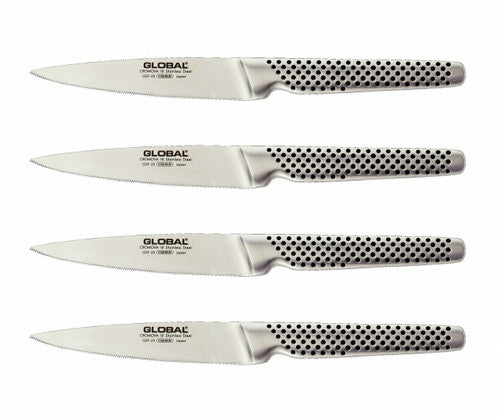 Global Classic 4 Piece Serrated Steak Knife Set