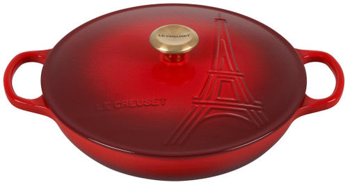 Le Creuset Eiffel Tower Collection 3.5 Quart Signature Braiser - Cerise