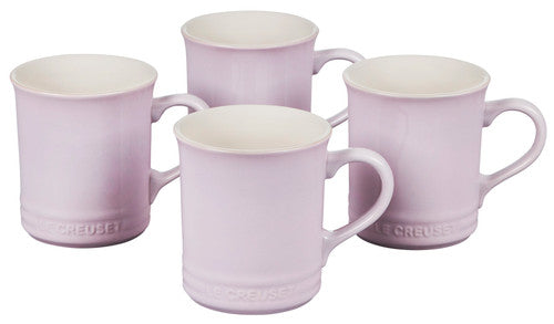 Le Creuset Stoneware Classic Set of 4 Coffee Mugs - Shallot