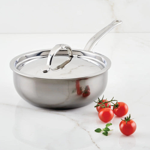 Hestan NanoBond Stainless Steel 2 Quart Saucier Pan with Lid