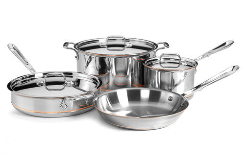 All-Clad Copper Core 7 Piece Cookware Set