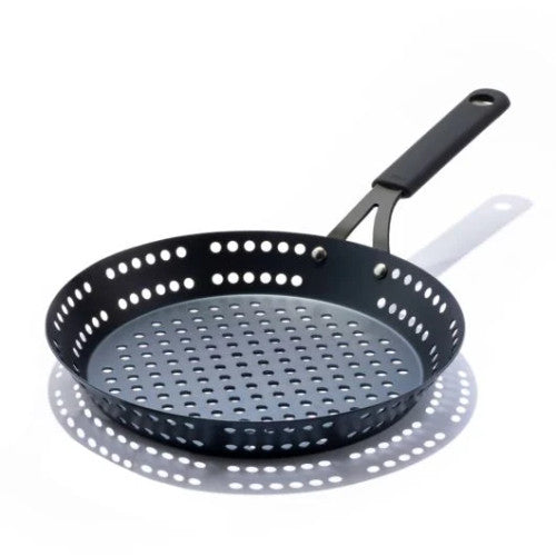 OXO Obsidian Outdoor Carbon Steel 12-Inch Frypan with Silicone Sleeve