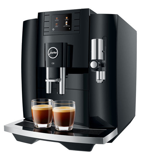 Jura E8 Automatic Coffee Machine - Piano Black