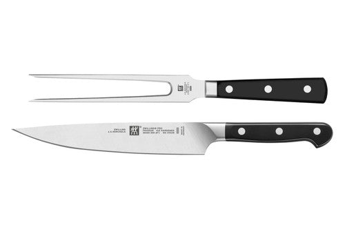 ZWILLING Pro 2-Piece Carving Knife & Fork Set