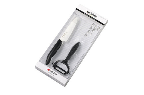 Kyocera 4.5" Ceramic Utility Knife & Y-Peeler Sets