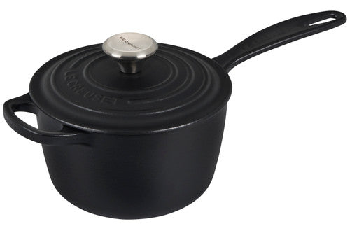 Le Creuset Signature Cast Iron 1.75 Quart Saucepan - Licorice