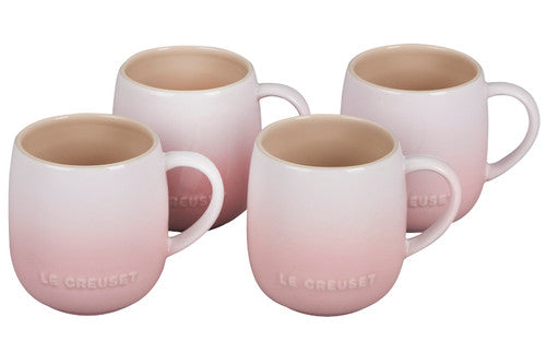 Le Creuset Stoneware Set Of 4 Heritage Mugs - Shell Pink