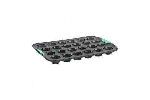 Trudeau Structured Silicone 24-Count Muffin Pan - Mint