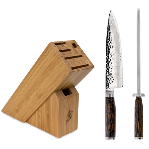 Shun Premier 2-Piece Build A Block Set w/Bonus Honing Steel