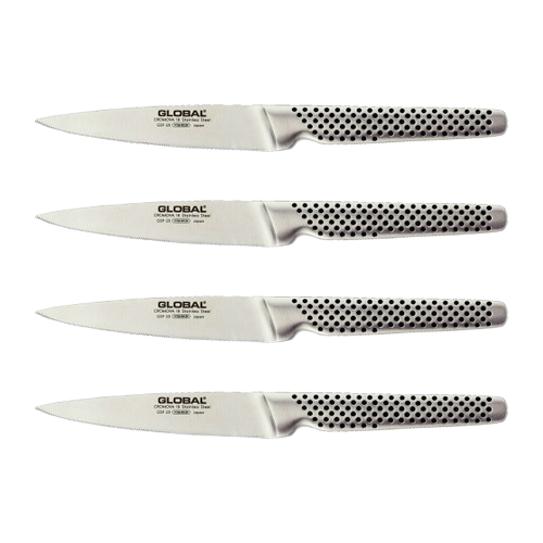 Global Classic 4 Piece Serrated Steak Knife Set