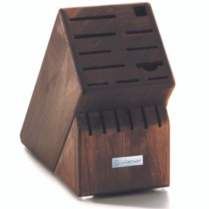 Wusthof 17-Slot Walnut Knife Block
