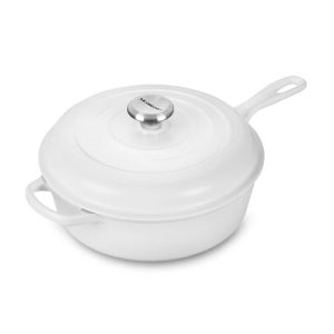 Le Creuset Signature Cast Iron 3.75 Quart Cassadou - White