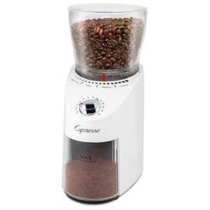 Capresso Infinity Plus White Conical Burr Grinder