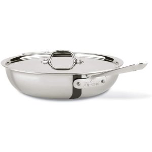 All-Clad Stainless 4 Quart Weeknight Pan with Lid