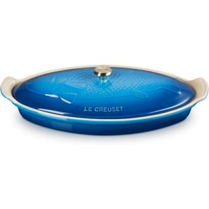 Le Creuset 1.75 Quart Fish Baker - Marseille with Stainless Steel Knob