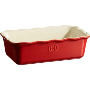 Emile Henry Ruffle Edge Loaf Pan - Red