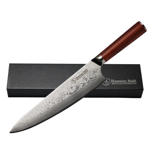 Hammer Stahl Damascus Series 9” Chef's Knife