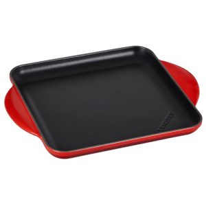 Le Creuset Enameled Cast Iron 9.5" Square Griddle Pan - Cerise