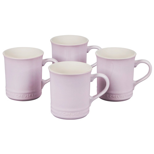 Le Creuset Stoneware Classic Set of 4 Coffee Mugs - Shallot