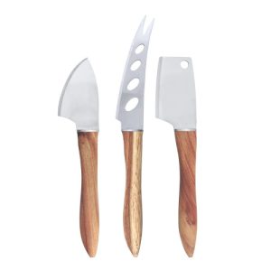 Swissmar Acacia Cheese Knives - 3 Piece Set