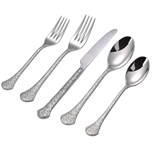 KINGSTONE Premium Silverware Sets, 18/10 Stainless Steel Flatware Set
