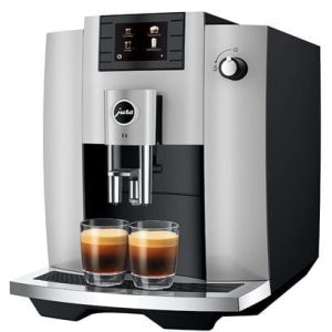 Jura E6 Automatic Coffee Machine - Platinum