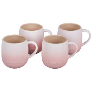 Le Creuset Stoneware Set Of 4 Heritage Mugs - Shell Pink