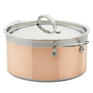 Hestan CopperBond Copper Induction 6 Quart Stockpot With Lid