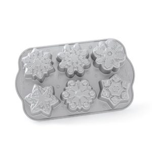 Nordic Ware Cast Aluminum Frozen Snowflake Cakelet Pan
