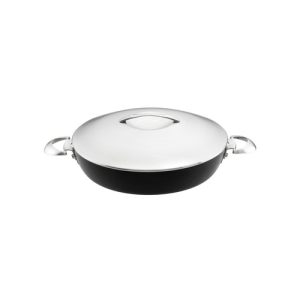 Scanpan Professional Nonstick 4.25 Quart Chef's Pan with Steel Lid