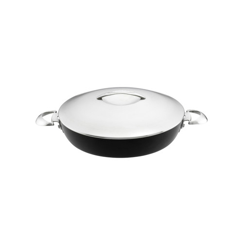 Scanpan Professional Nonstick 4.25 Quart Chef's Pan with Steel Lid