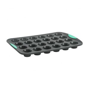 Trudeau Structured Silicone 24-Count Muffin Pan - Mint