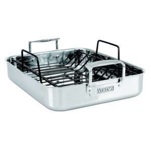 Viking 3-Ply 16"x13" Roasting Pan with Nonstick Rack