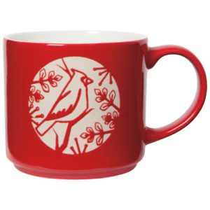 Now Designs Good Tidings Red Cardinal Stacking Mug